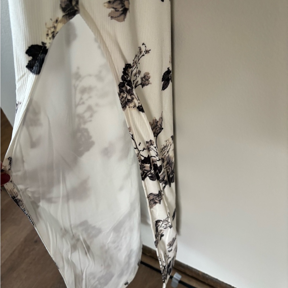 Floral Print Sheer Blouse